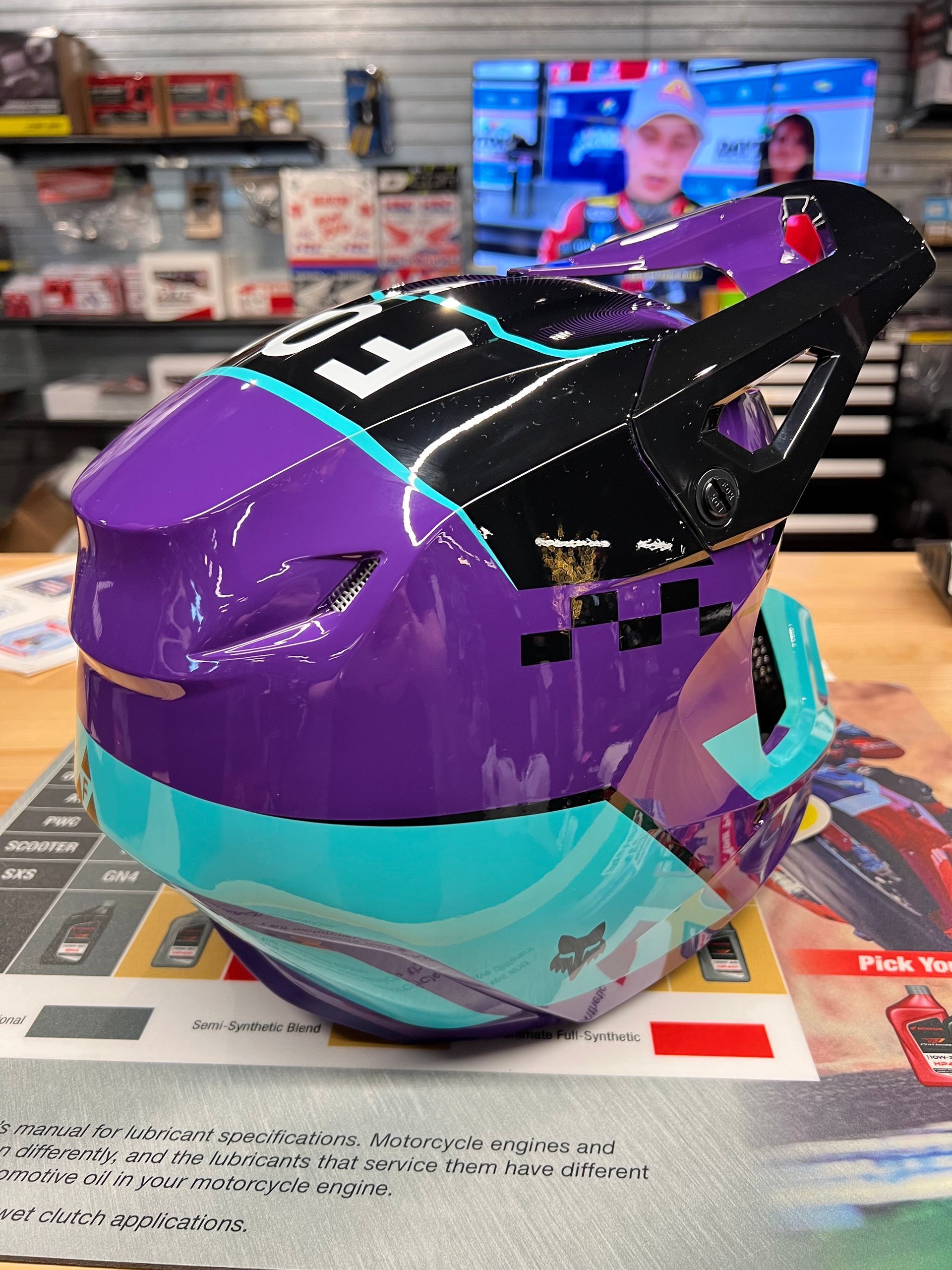 Fox Racing V1 Collect Helmet - Grape