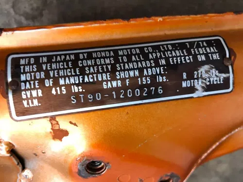 1974 Honda ST90 2 Frame