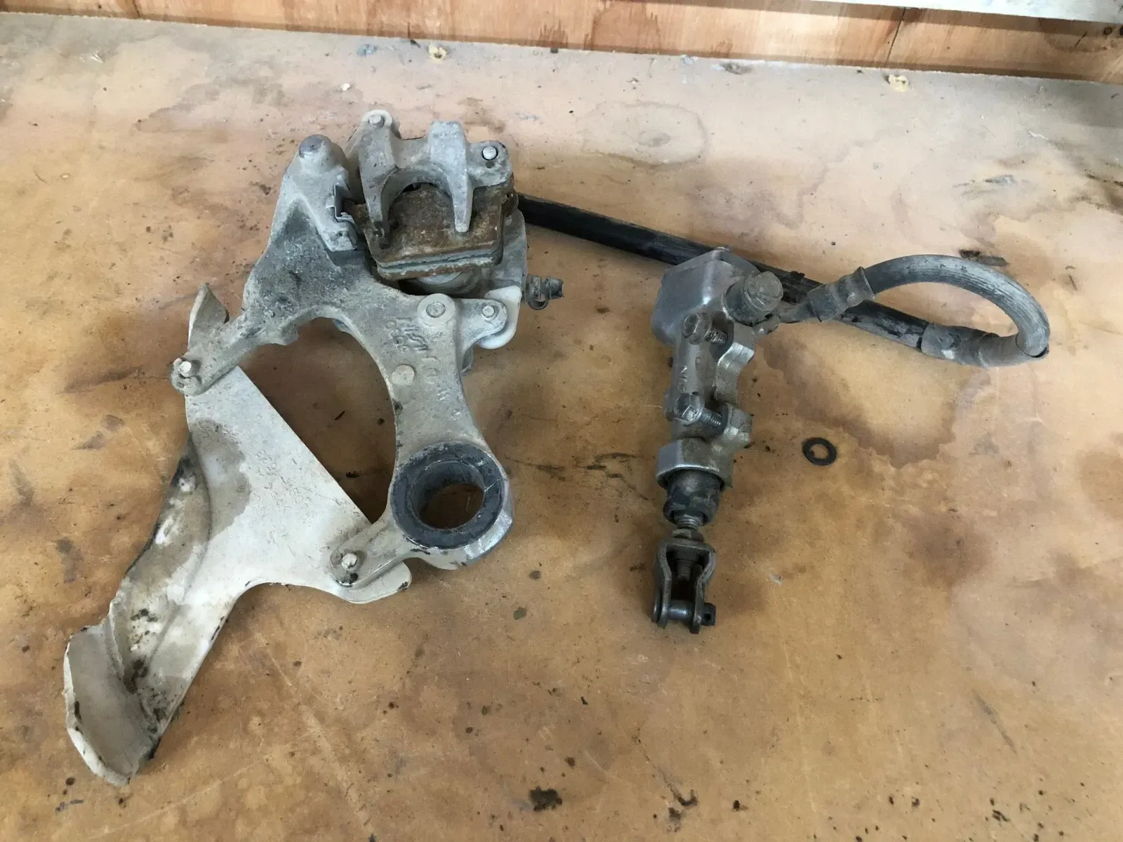 2008 Kawasaki KX450F Rear Brake Caliper Hose Master Cylinder Nissin 43080-0037