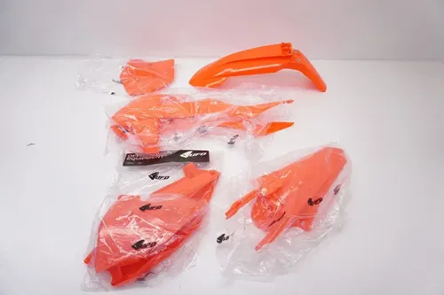 KTM 85 SX Neon Flo Orange Plastic Kit UFO Fenders Side Panel 2018-2024