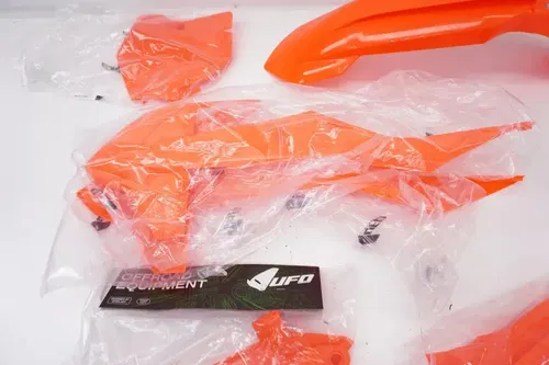KTM 85 SX Neon Flo Orange Plastic Kit UFO Fenders Side Panel 2018-2024
