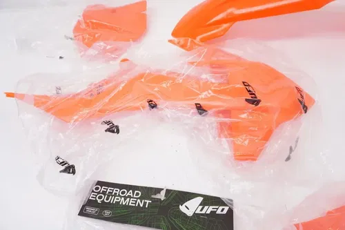 KTM 85 SX Neon Flo Orange Plastic Kit UFO Fenders Side Panel 2018-2024