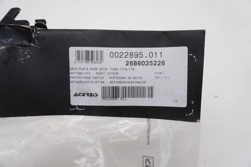KTM 85 SX Acerbis Skid Plate Engine Frame Guard Orange Plastic 2686035226 M48
