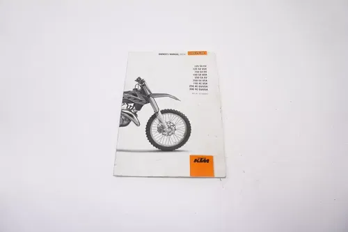 2014 KTM 125 150 250 300 SX XC Owners Manual Book 3213030EN M36