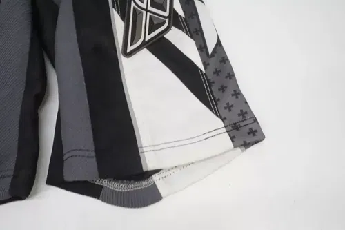 Fly Racing F-16 Motocross Shorts Size 24 Black White Gray MX ATV Off-Road Pants