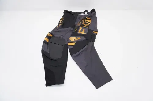 FXR Podium Pro Battalion Pants Black/Charcoal/Gold Men's Size 32 MX Motocross K7