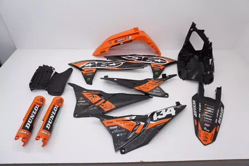 KTM 250 SX-F Plastic Kit AEO Plastics Shrouds Side Panels Fenders SXF SX #10