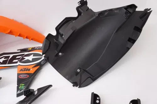 KTM 250 SX-F Plastic Kit AEO Plastics Shrouds Side Panels Fenders SXF SX #10