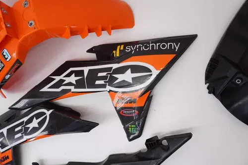 KTM 250 SX-F Plastic Kit AEO Plastics Shrouds Side Panels Fenders SXF SX #10