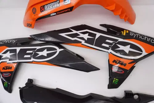 KTM 250 SX-F Plastic Kit AEO Plastics Shrouds Side Panels Fenders SXF SX #10