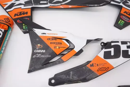2024 KTM 250 SX-F Plastic Kit AEO Plastics Shrouds Side Panels Fenders SXF SX #8
