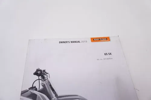 KTM 65 SX Owners Manual Book 3213845EN 2019 M29