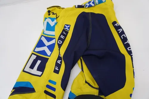 FXR Podium Pro Pants Yellow Men's Size 32 MX Motocross K8