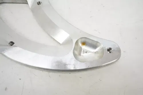 Zip-Ty Racing Replacement Rear Rotor Guard Shark Fin Aluminum Motocross #4 M21