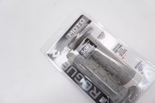 ODI Rogue Single Ply MX Grips Gray Soft Compound Motocross Grip Set H03RGG KA