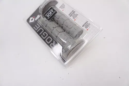 ODI Rogue Single Ply MX Grips Gray Soft Compound Motocross Grip Set H03RGG KA