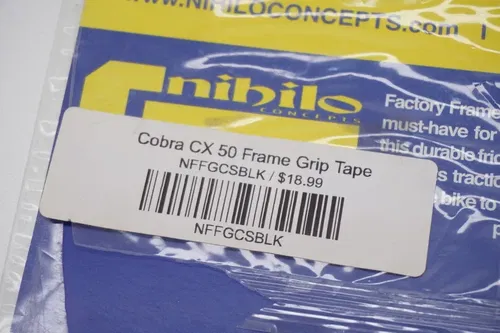 Cobra CX 50 Senior Nihilo Concepts Frame Grip Tape Black NFFGCSBLK M47