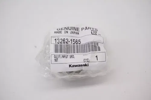 KX250F Transmission Gear, Input 3rd, 16T OEM 13262-1565 Kawasaki KX250 21-24 M34