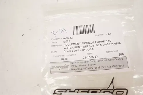 Sherco Water Pump Needle Bearing OEM M029 4 Pack M7