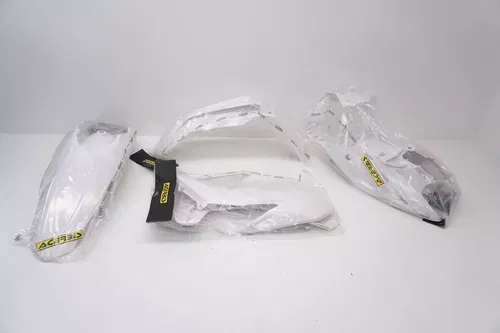KTM 125-450 SX SXF Acerbis Plastic Kit Fenders Shrouds Air Box White 13-15