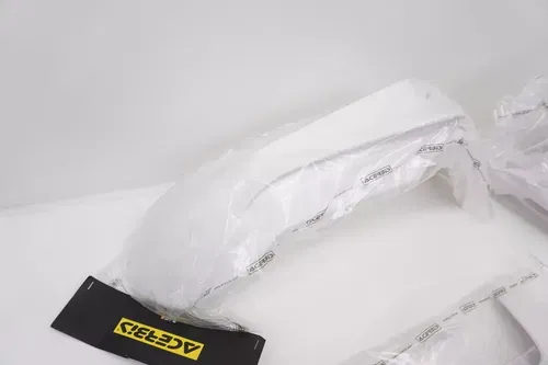 KTM 125-450 SX SXF Acerbis Plastic Kit Fenders Shrouds Air Box White 13-15