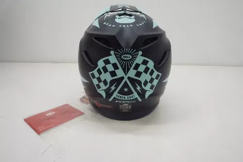 Bell Moto 9 Flex Motocross Helmet Breakaway Matte Dark Light Blue Size Medium AE