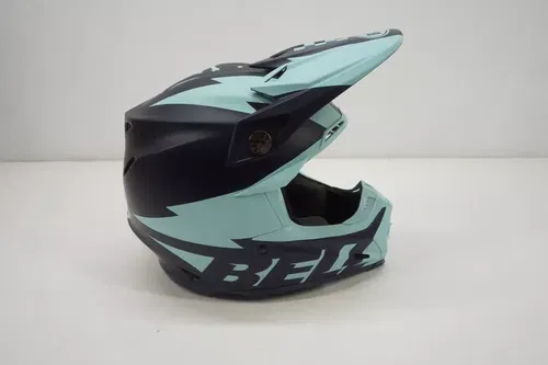 Bell Moto 9 Flex Motocross Helmet Breakaway Matte Dark Light Blue Size Medium AE