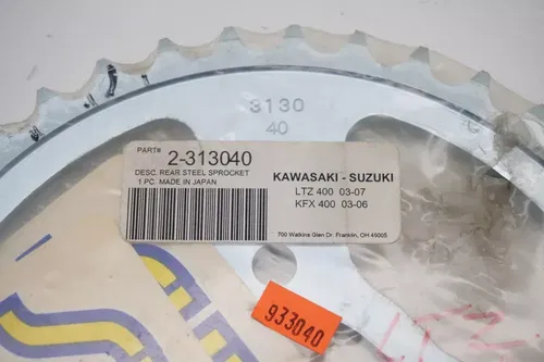 LT-Z400 KFX400 Sunstar 40T Steel Rear Sprocket 2-313040 Suzuki Kawasaki H4