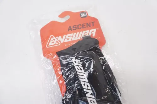 Answer Men's Ascent Gloves Black/White Adult Small 447010 M26