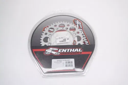 YZ65 Renthal Ultralight Rear Sprocket 47T 121U-420-47GBSI Silver Yamaha A6