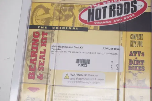 YZ450F YFZ450 Hot Rods Main Bearing Kit K022 Yamaha YZ YZF WR H3