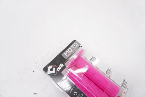 ODI MX Single-Ply Half Waffle Grips Pink H01RFP K5
