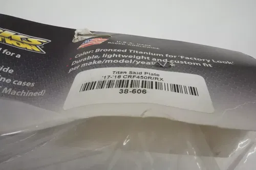 CRF450R Wroks Connection Titan Skid Plate Grey Honda 38-676 CRF 450R 17-18 A5