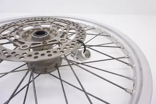 2002 YZ125 Front Wheel OEM Silver Rim Hub Rotor  Yamaha YZ250 YZ250F YZ #3