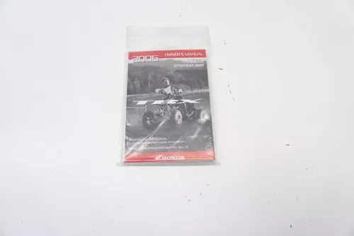 TRX450 Owners Manual OEM Safety Book Honda TRX Sportrax 450R 450ER 2006 H1