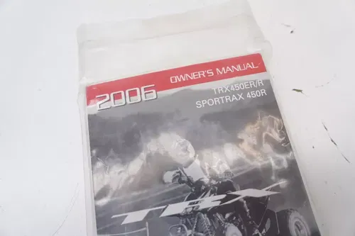 TRX450 Owners Manual OEM Safety Book Honda TRX Sportrax 450R 450ER 2006 H1