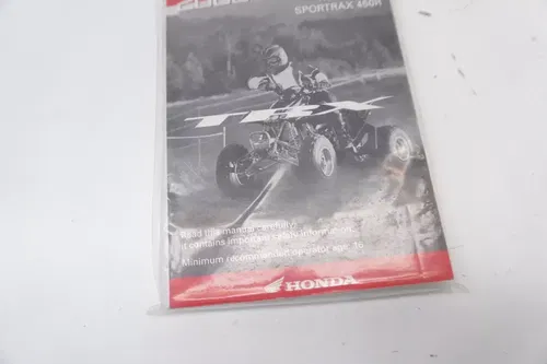 TRX450 Owners Manual OEM Safety Book Honda TRX Sportrax 450R 450ER 2006 H1