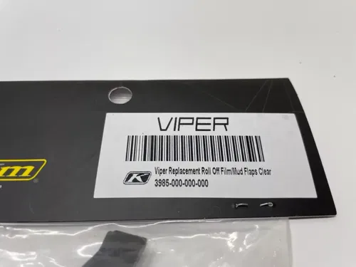 KLIM Viper Replacement Lens With Roll Offs Clear Lens Roll Off System MX ATV KA