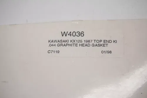 KX125 Cometic Top End Gasket Kit W4036 Gaskets Kawasaki KX 125 1987 H2