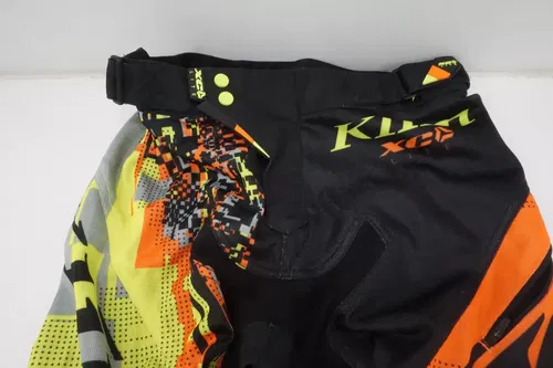 Klim XC Lite MX Off Road Pants Digital Chaos Orange Men's Size 30 Motocross WR
