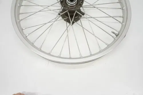 KLX450R Complete Front Wheel OEM Silver Rim Brown Hub Kawasaki KLX 450R 09-2018
