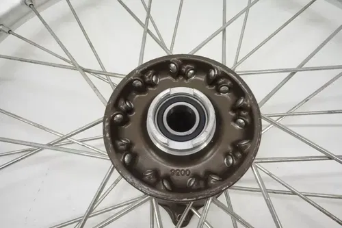 KLX450R Complete Front Wheel OEM Silver Rim Brown Hub Kawasaki KLX 450R 09-2018