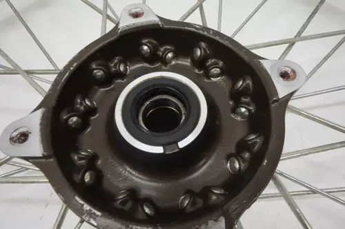 KLX450R Complete Front Wheel OEM Silver Rim Brown Hub Kawasaki KLX 450R 09-2018