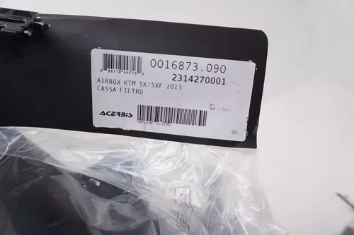 KTM 125-450 SX SXF Acerbis Plastic Kit Fenders Shrouds Air Box Black 13-15