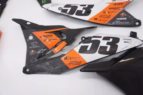 2024 KTM 250 SX-F Plastic Kit AEO Plastics Shrouds Side Panels Fenders SXF SX #1