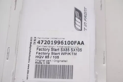 KTM Powerparts WP Factory Start Device 47201996100FAA 85 105 SX TC M30