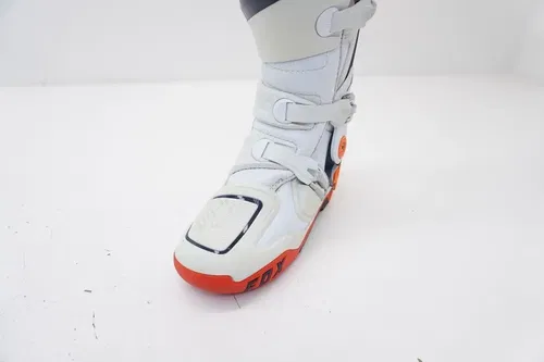 Fox Racing Instinct Motocross MX Boots Mens Size 8 White/Orange/Navy