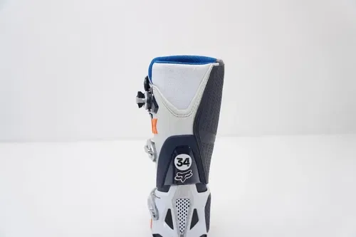 Fox Racing Instinct Motocross MX Boots Mens Size 8 White/Orange/Navy