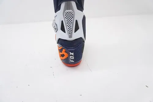 Fox Racing Instinct Motocross MX Boots Mens Size 8 White/Orange/Navy