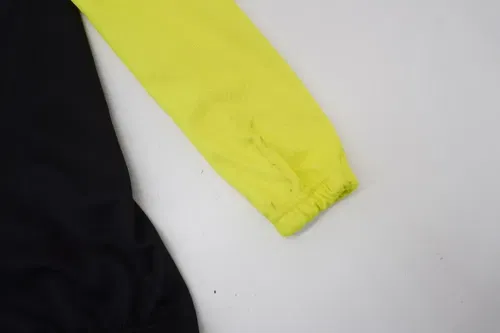 Sherco Cycling Zip Jacket Mens Size Large Black White Flo Yellow  K8